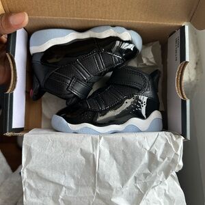 Jordan 6 Rings TD in Black, Red, and White